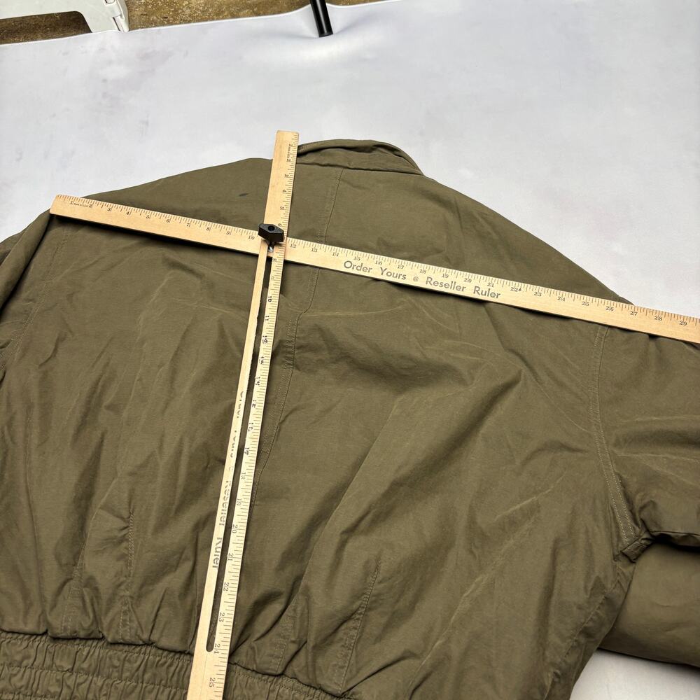 Vintage Gap Harrington Bomber Jacket Leather Collar XL Y2K Flannel Quilt Lined - Picture 10 of 14
